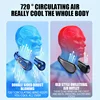 Hanging Neck Fan Portable Bladeless Neck Fan Rechargeable Air Cooler Digital Display Mini Summer Sports Fans 6