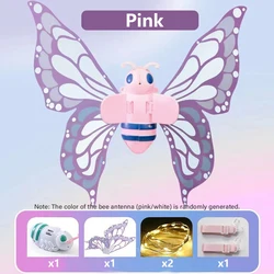 Magical Light - Up Fluttering Fairy Wings for Kids - Enchanting Dress - Up Toy for Birthdays and Christmas (Pink)