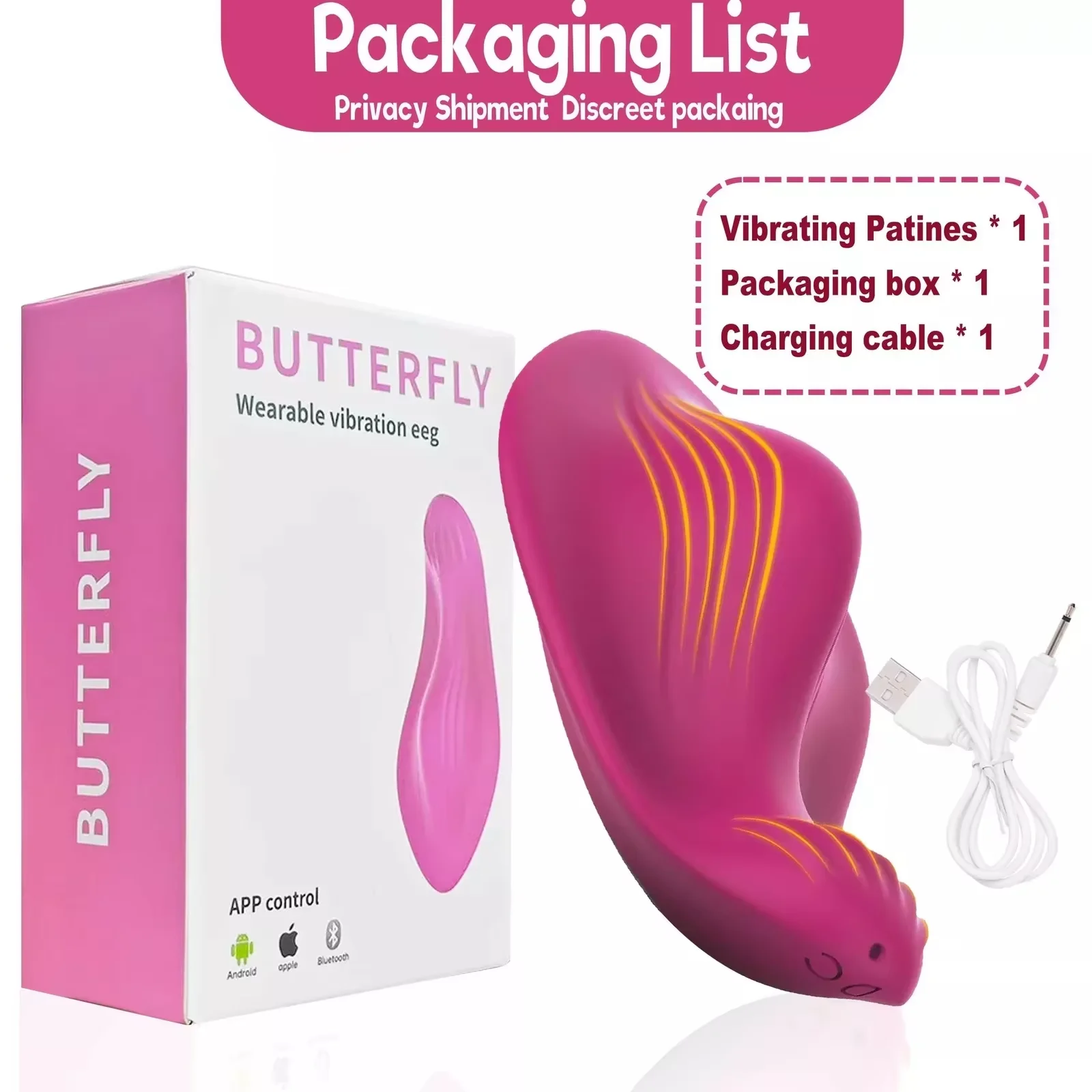 APP Wearable Vibrator Sex Toy for Women 9 Modes Powerful Two Point Stimulation Personal Massager Rechargeable Couple Sex Toys