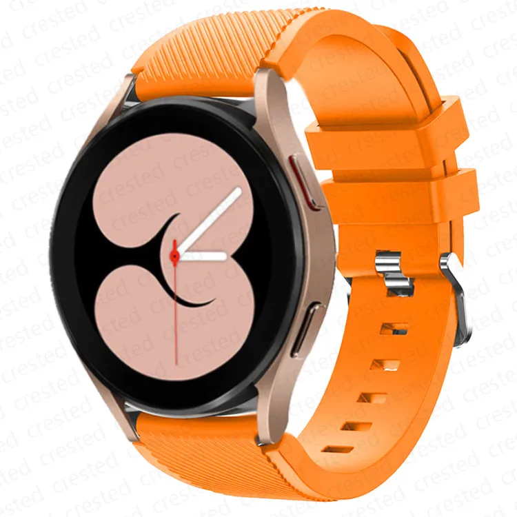 20mm 22mm Band for Samsung Galaxy Watch 6/4/Classic/5 pro/3/active 2 Gear s3/S2 silicone bracelet Huawei GT/2/GT2/3 Pro 4 strap