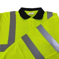 Orange Long Sleeve Reflective Safety Polo
