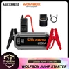WOLFBOX 2000A Jump Starter,12V Car Battery Jump Starter,30W Quick Charge 12000mAh for 8L Gas 6L Diesel Engine with Booster