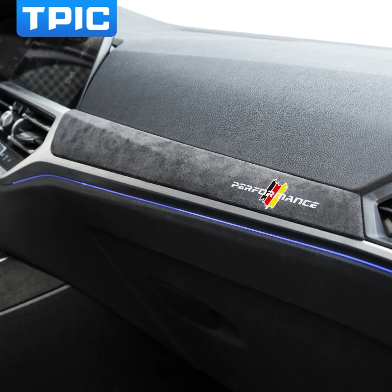 Tpic Alcantara Pour Bmw G20 Garniture Intérieure G28 G23 Cadre de Volant  Voiture Centre Console Couverture Panneau Couverture Autocollant  Accessoires - Intérieur Automobile S