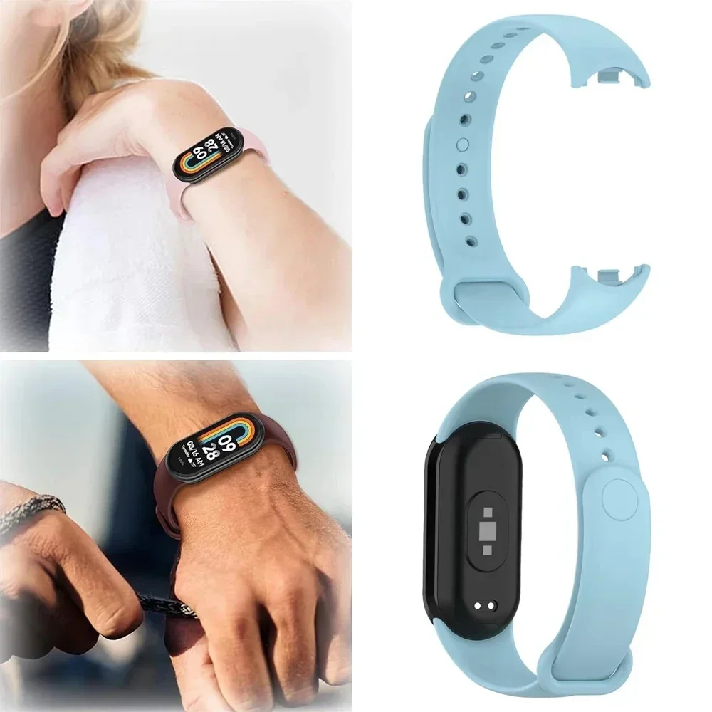 Waterproof Silicone Sport Watchbands - Universal Replacement Strap for Smart Fitness Trackers
