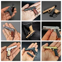 1:3 Mini Pubg Colt 1911 Beretta M92A1 Glock Desert Eagle Metal Nurfun Real Gun Model Pistol Alloy Keychain 1