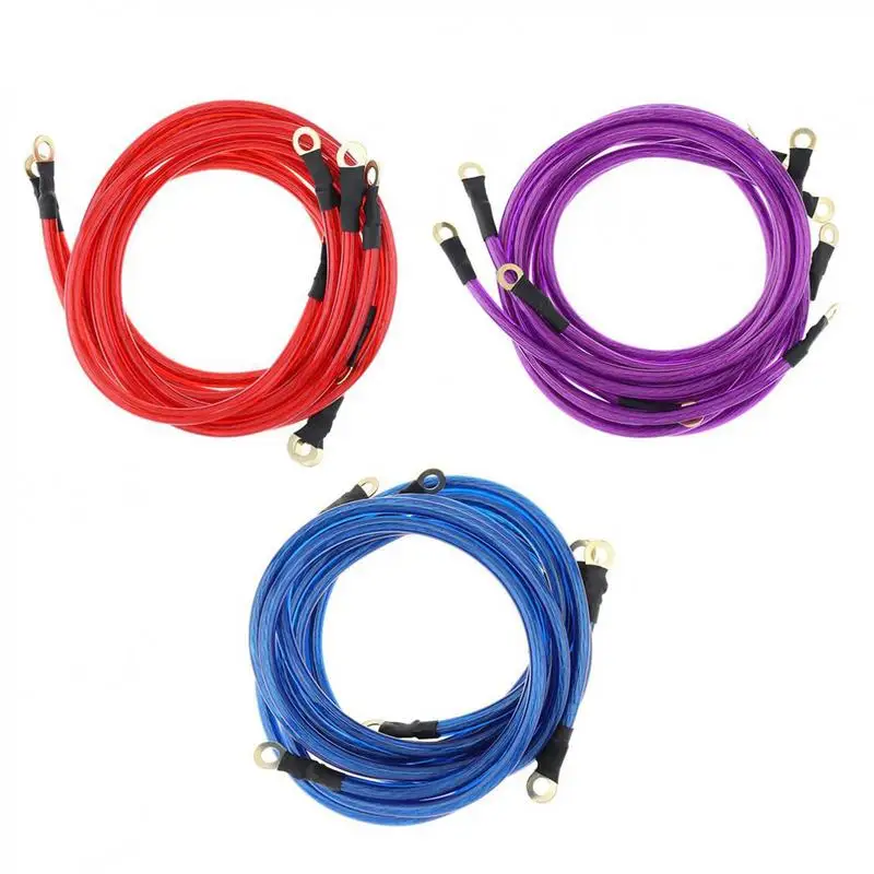 

Vehicle Grounding Kit Car Ground Cables Auto Booster Jumper Wire System Kit To Improve Power For Cars Automobiles Accessories