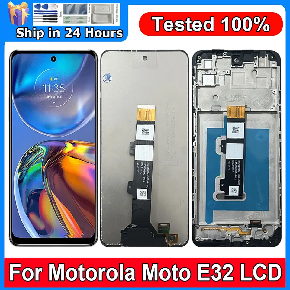 Screen With Frame For Motorola Moto E32 LCD Display Touch Screen