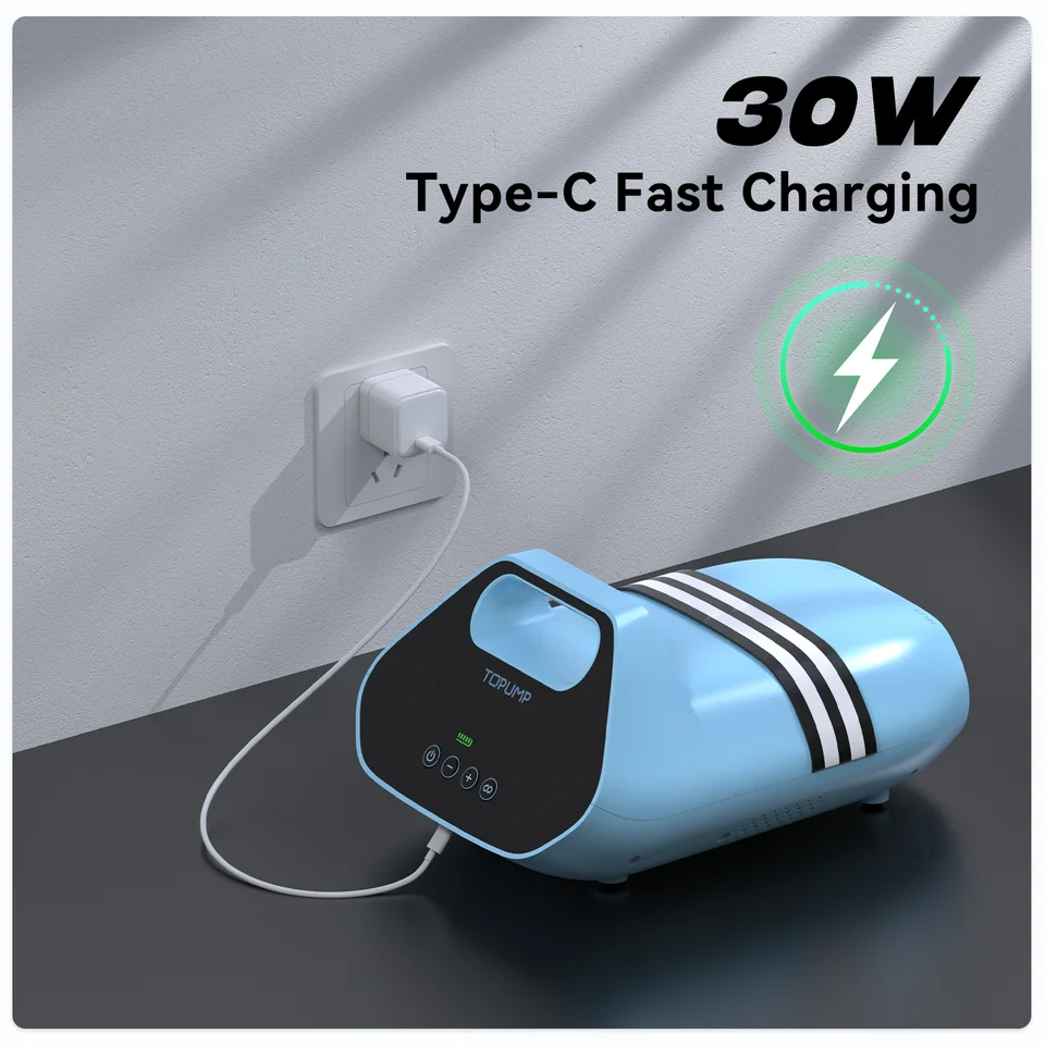 電動5200mAh 20PSIインフレータブルSUPポンプ 12V高速デュアルステージ