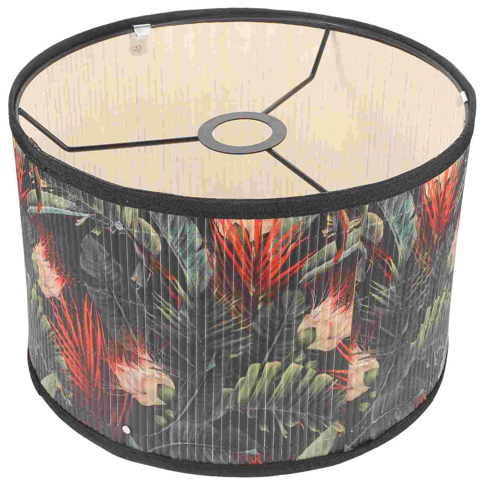 

Pendant Light Lampshade Bamboo Lamp Shade Rustic Ceiling Lamp Cover for Home Hotel