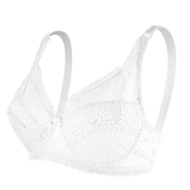 Large Size Thin Cotton Cup Lace Bras Adjustable Comfortable