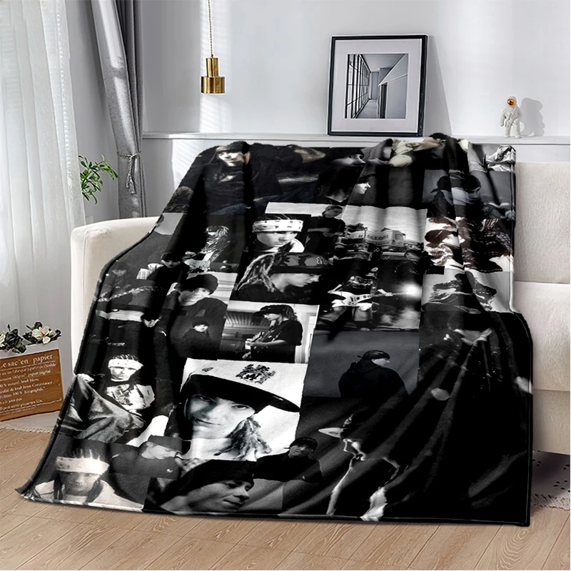 2025 New Style Tokio Hotel Rock Band Bill Tom Kaulitz Blanket,Soft Throw Blanket for Home Bedroom Bed Sofa Cover Kids Gift 2