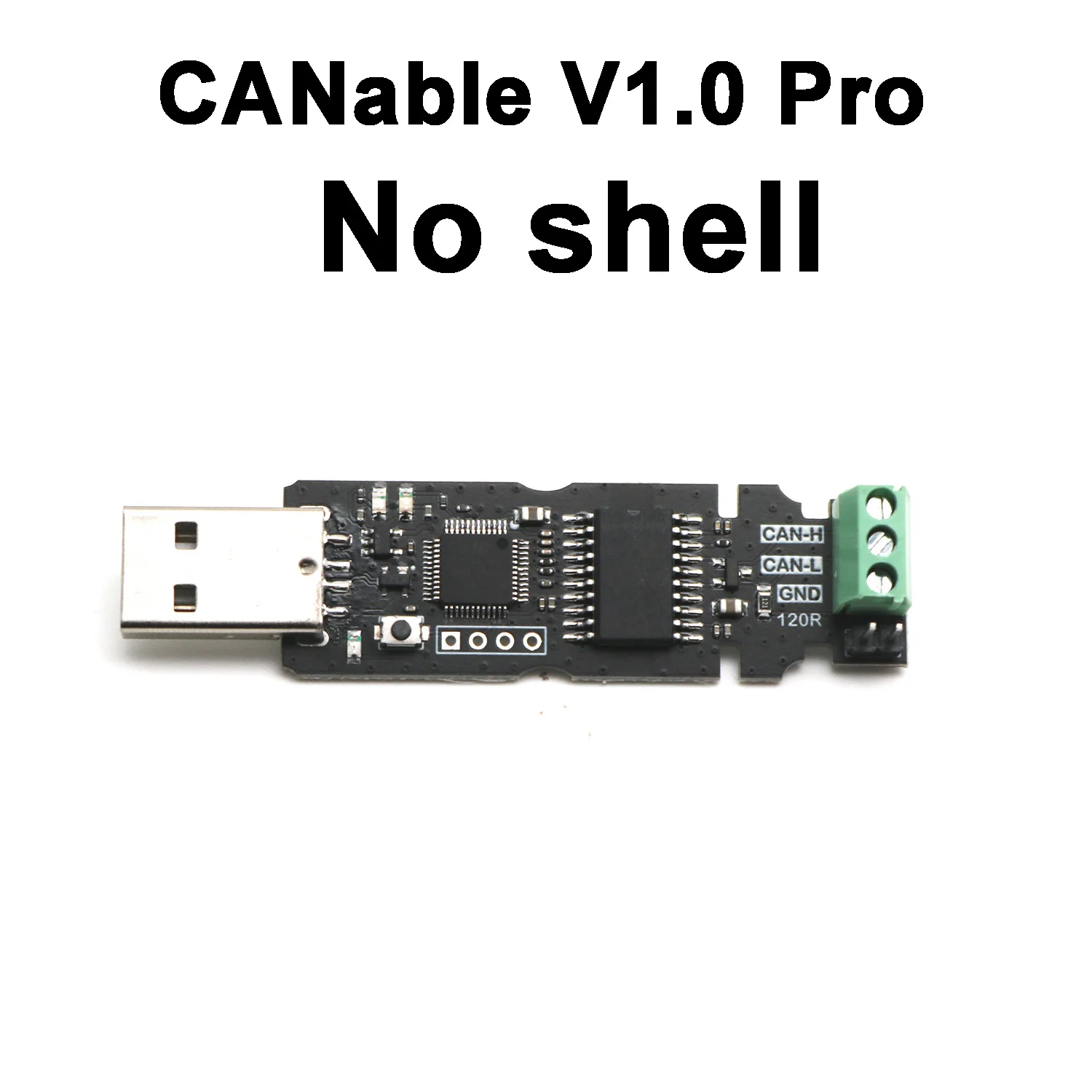 CANable 2.0 Pro Analysator CANable 2.0 Pro USB CAN-analysatormodule, 170 MHz Werkfrequentie, Efficiënte Prestatieprocessor, USB Naar PCAN-convertermodule 170 MHz Ondersteunt CAN FD PCAN Converter
