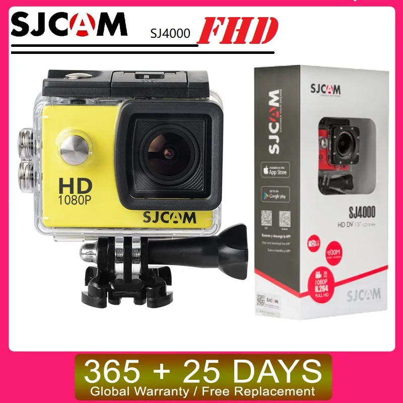 SJCAM-cámara deportiva de acción para casco, videocámara impermeable subacuática de 30M, FHD, 1080p, DV, SJ4000, H.264 AliExpress Productos electrónicos