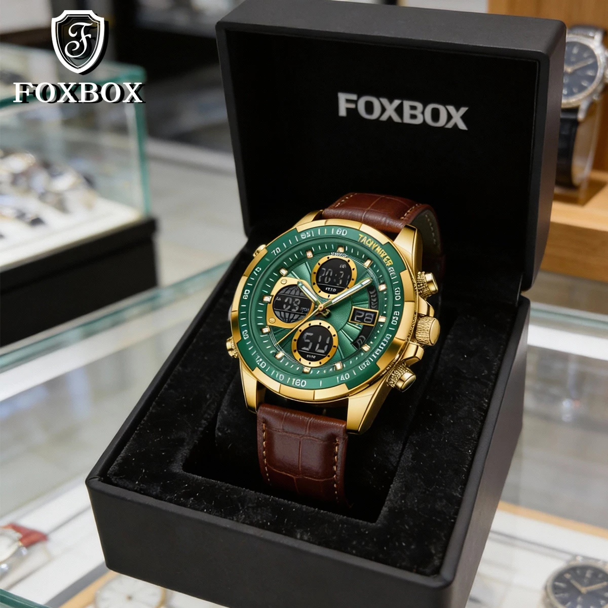 FOXBOX Nouvelle montre  quartz de luxe tendance Montres pour hommes ...