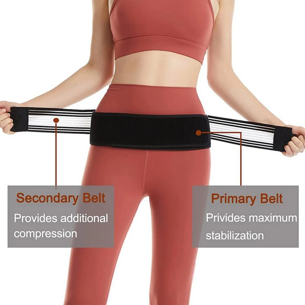 Sacroiliac SI Joint Hip Belt Lower Back Support-Hip Braces for Hip Pain Pelvic Support Belt Sciatica Pelvis Lumbar Waist Support