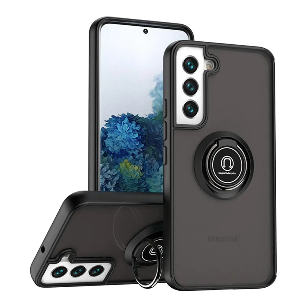 s22 ultra case For Samsung Galaxy S22 Ultra Plus Case Shockproof Ring Hard Phone Case For Samsung S20 S21 S22 Ultra FE S8 S9 S10 Plus Cover samsung galaxy s22 ultra case