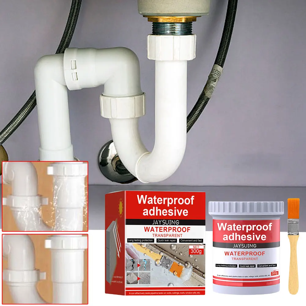Strong Invisible Waterproof Agent Anti-Leakage Agent with Brush Transparent Sealing Coating Clear Sealant Toilet Repair Tools for sealant glue,silicone sealant,anti leak sealant