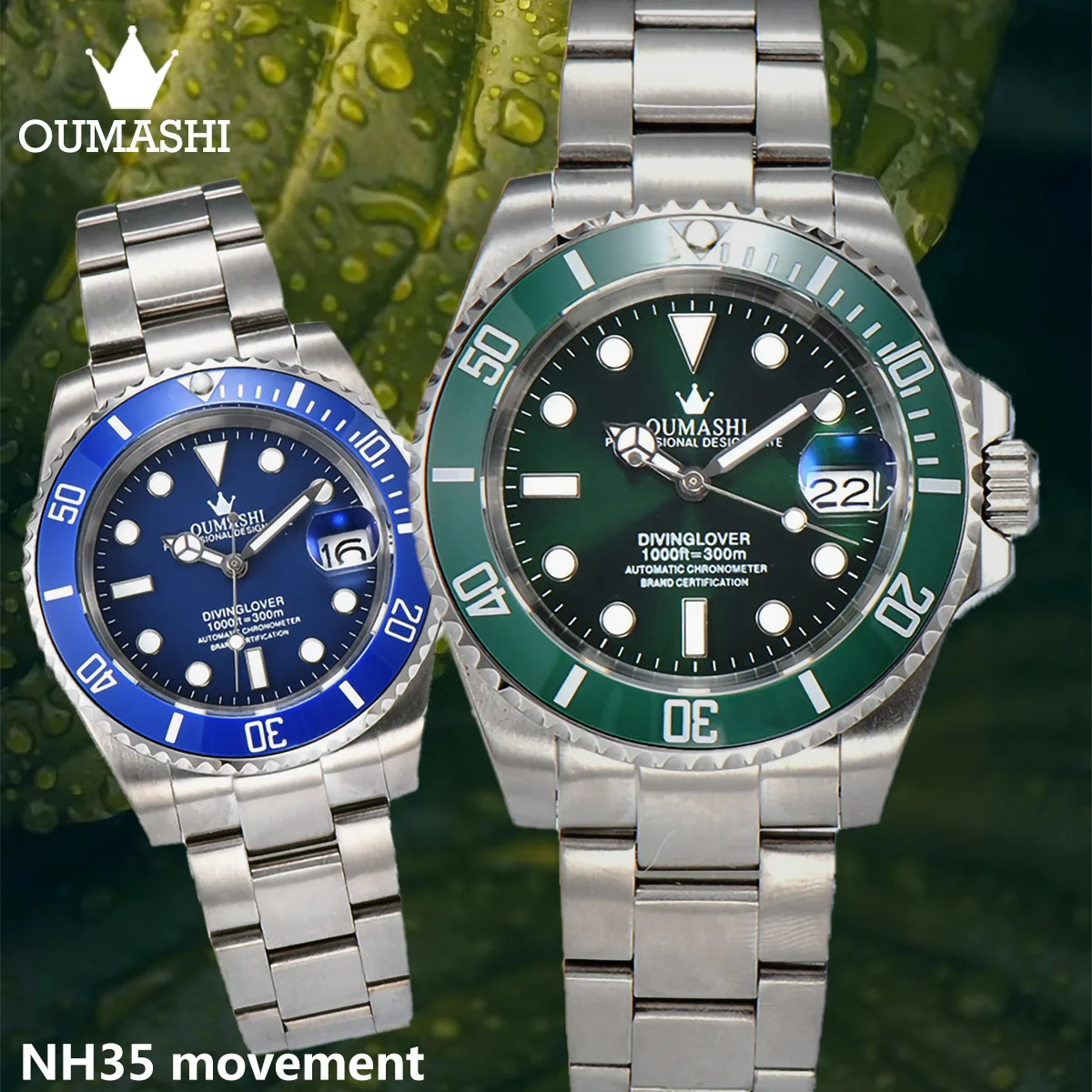 

40mm watch for men automatic Watch For Men sapphire crystal Mechanical Business Wristwatches Sapphire Use nh35 movement.