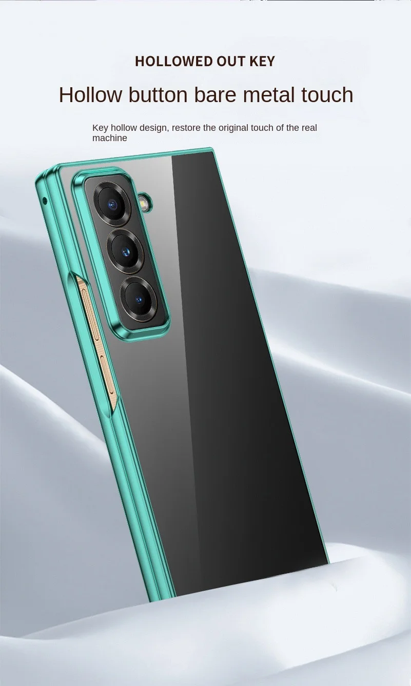 Sleek Transparent Electroplated Protective Case