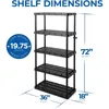 5 Shelf Knect-A-Shelf Ventilated Heavy Duty Storage Unit Organizer System for Home, Garage, Basement & Laundry 3