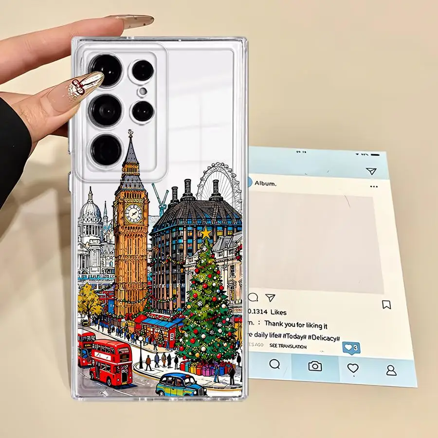 Winter Village Christmas Themed Phone Case Cover