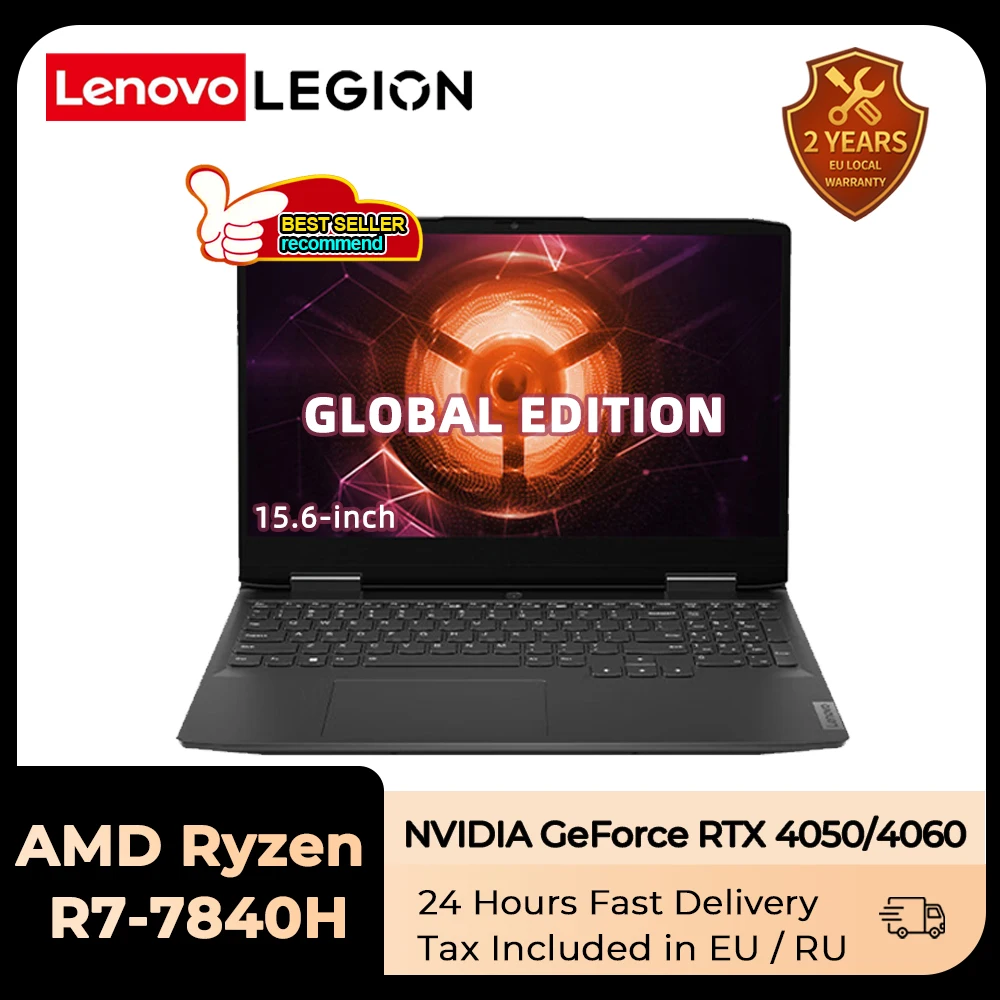 Lenovo Geekpro G5000 2023 E-Sports Gaming Laptop Amd Ryzen 7 7840H Rtx 4050 /4060 Ram 16/32Gb 512G/1T Ssd 2.5K 165Hz Notebook Pc