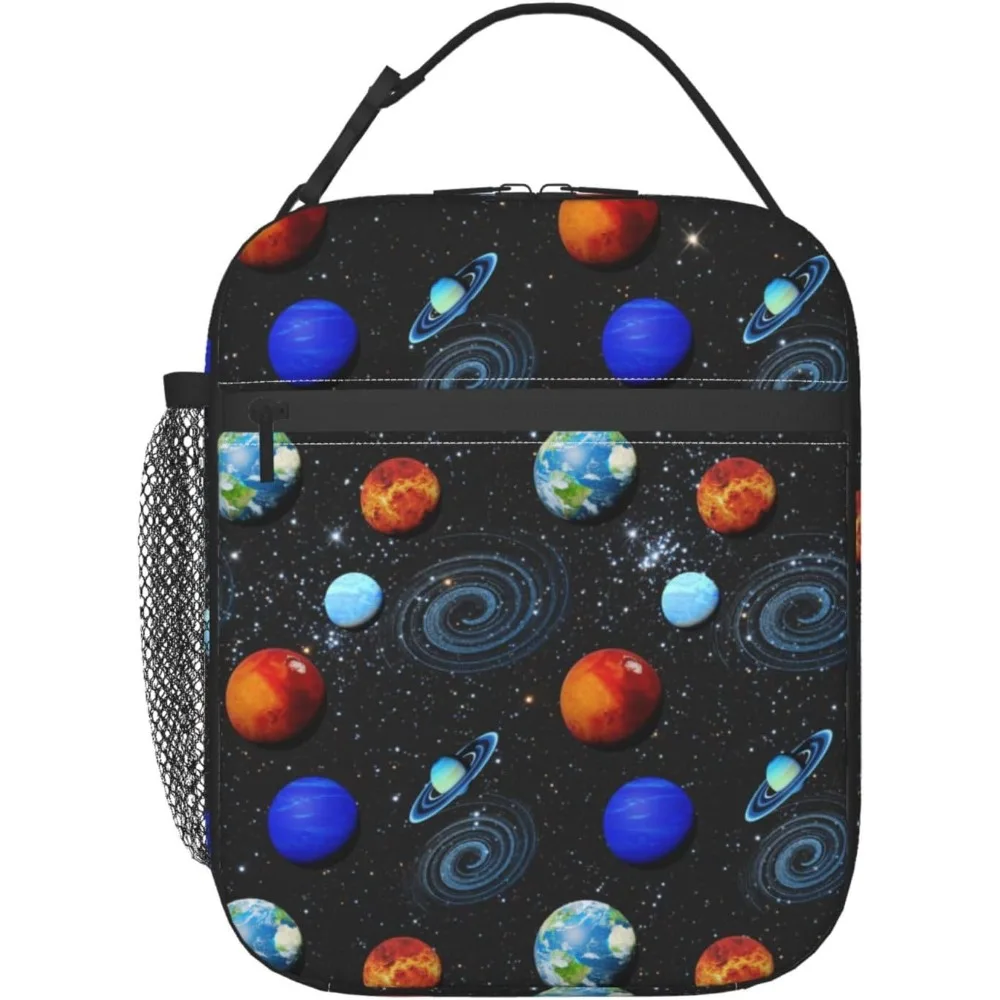 

Изолированный Ланч-бокс с изображением космоса планеты ретривера, многоразовый Ланч-бокс, Портативный Ланч-бокс для улицы, колледжа, путешествий, офиса, пикника, работы