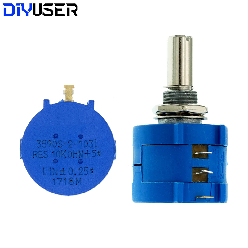3590S Multiturn Potentiometer 500 1K 2K 5K 10K 20K 50K 100K ohm Potentiometer Adjustable Resistor 3590 102 202 502 103