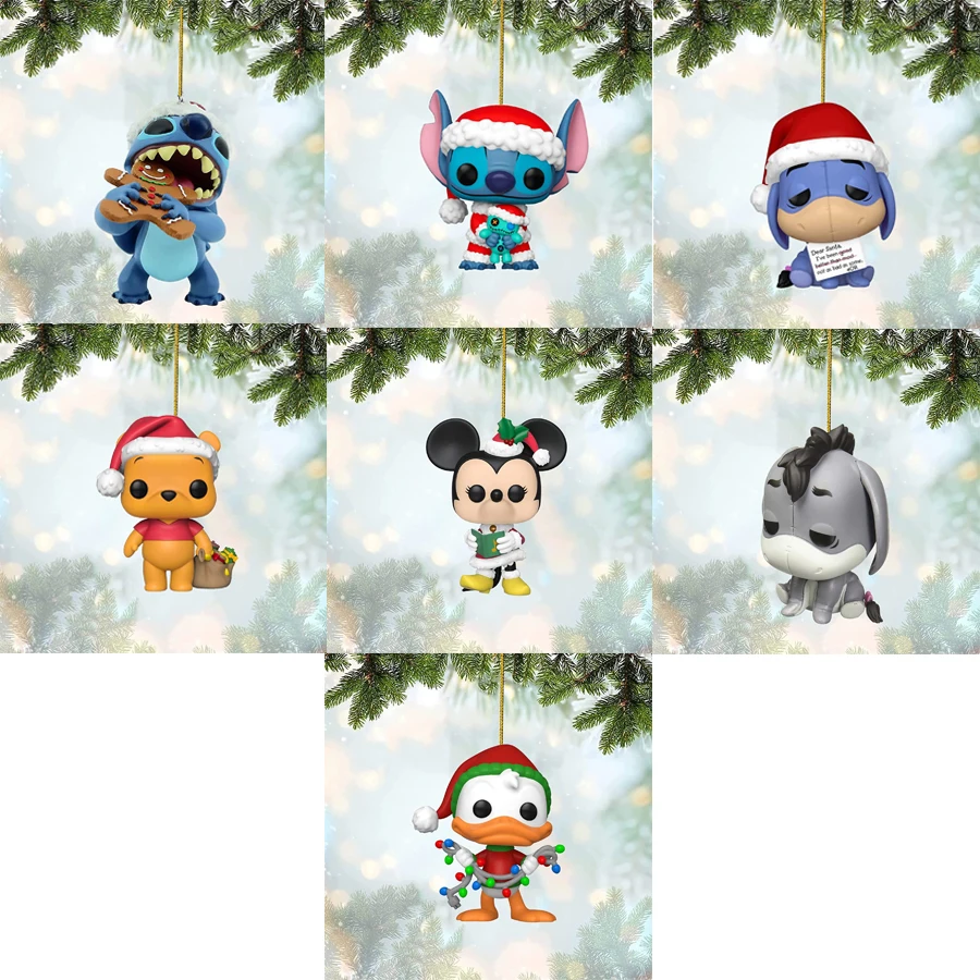 2023 Disney Stitch Christmas Pendant Xmas Tree Decoration Hanging Ornaments  Home Christmas Party Decorations Kids New Year Gifts - AliExpress