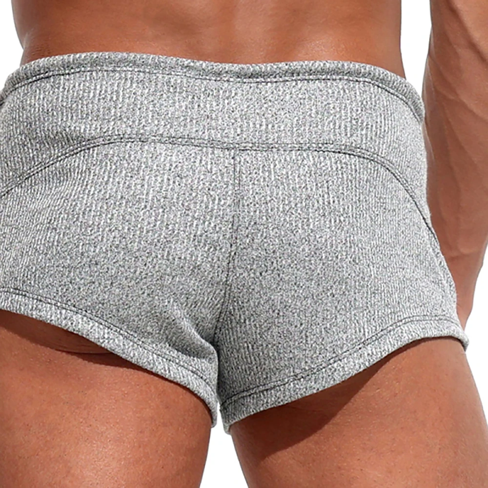 Casual Men Shorts Solid Color Drawstring Gym Sports Running Men Short Pants Summer Beach Surfing Swimming Pool Male Shorts S-3XL 5