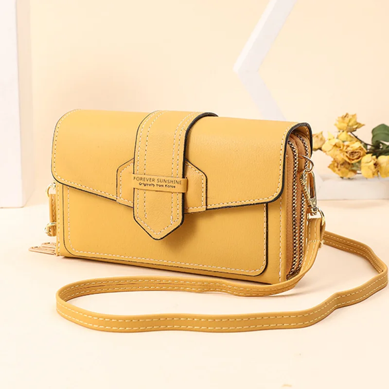 PU Leather Women Wallet Luxury Long Zipper Hasp Wrist Purses Retro Design Tassel Clutch Female Card Holder Thin Mobile Phone Bag