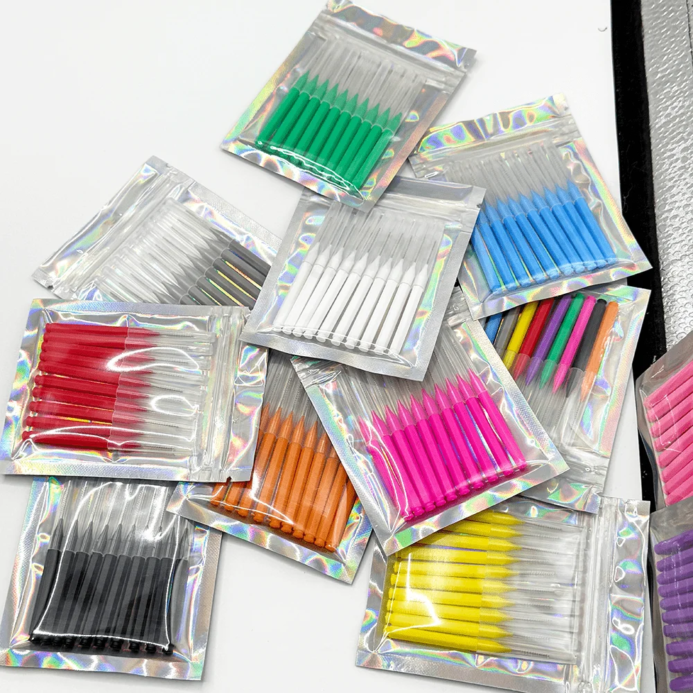 10pcs Interdental Brush For Dental Orthodontic Clean Between Teeth Cleaning Tools Soft Micro Brushes_voghion.com