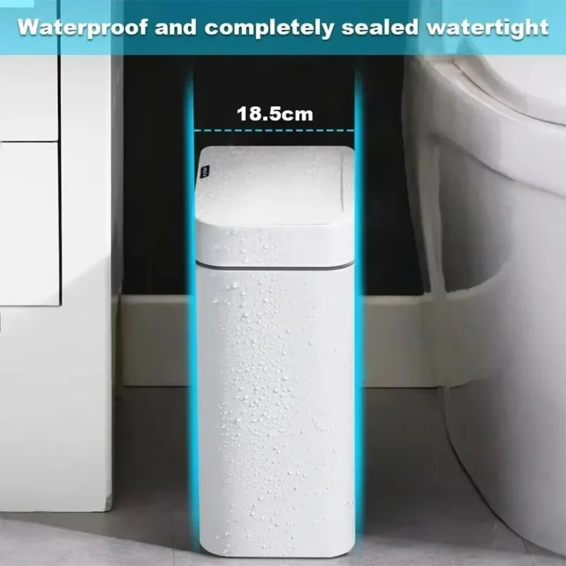 NEW Smart home Kitchen trash can 15L bathroom non-touch smart trash can toilet smart trash can waste trash can smart trash can 4
