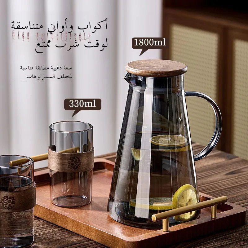 Juego de tazas de vidrio resistentes a altas temperaturas para beber y preparar té. Sensación de lujo para el hogar, la sala de estar o para servir a los invitados. - Image 5