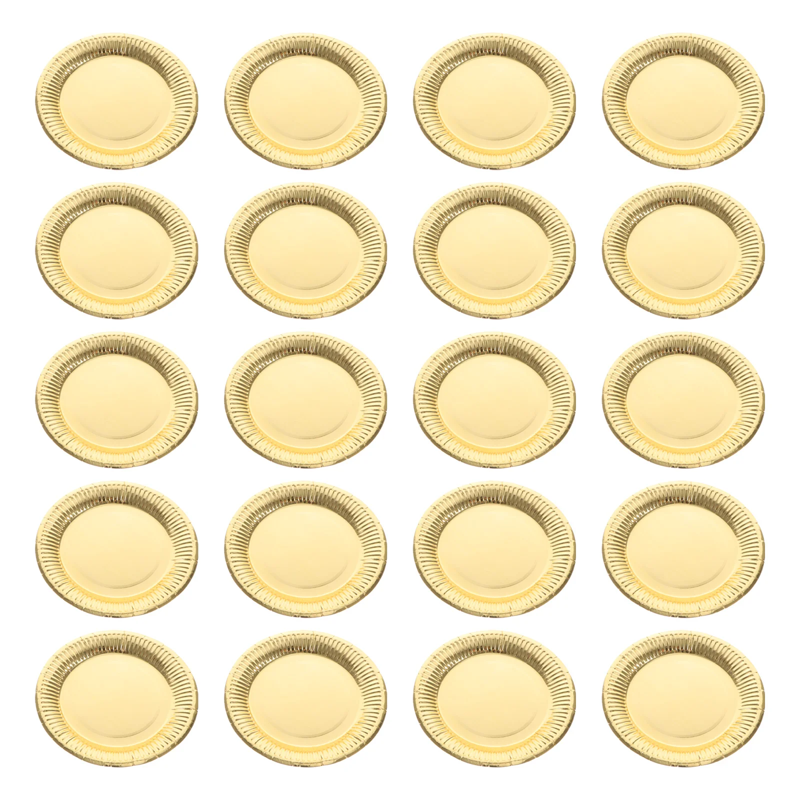 Plastic Plates Party Paper Plate Tableware Simple Plates Trays Flatware Supplies 20 Pcs 100 Units