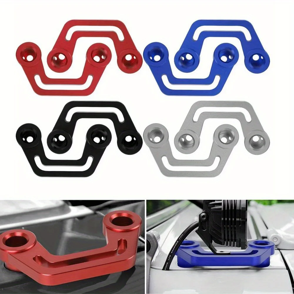2pcs Light Mounting Brackets for 2018-2023 Jeep Wrangler JL/JLU 2020-2023 Gladiator JT A-Pillar Windshield Light Mount