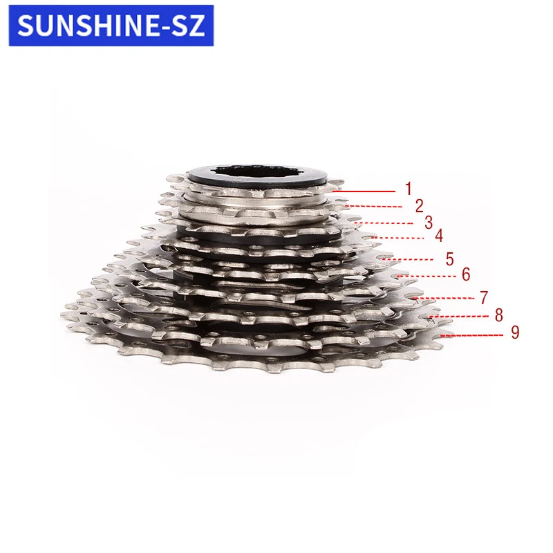 9 Speed Road Bike Cassette Sprocket Bicycle Cassette Bicycle Sprocket Gear Bicycle Parts Bike Sprocket