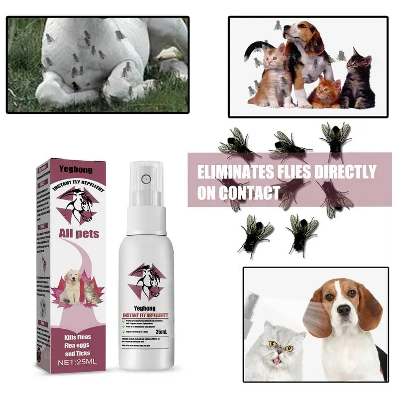 Pet Skin Spray Fleas And Tick Spray For Dogs And Cats Home Fleas Killers Soothing Grooming Spray Pet Puppy Kitten Healthy Care images - 6