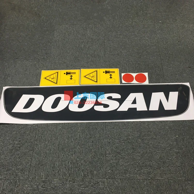 

Excavator Parts New and Old Counterweight Sticker Back Cover Sticker Decal Color Bar For Doosan Daewoo DH225-7