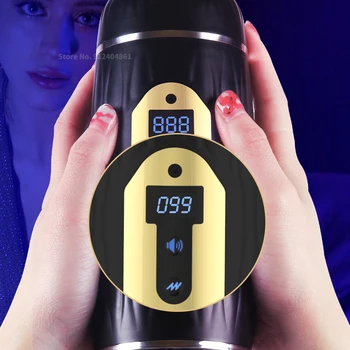 Count Double Channel Automatic Male Masturbator with Heating Oral Sex Vagina Real Pussy Vibrator Penis Enhancer Sex Toys for Men 2