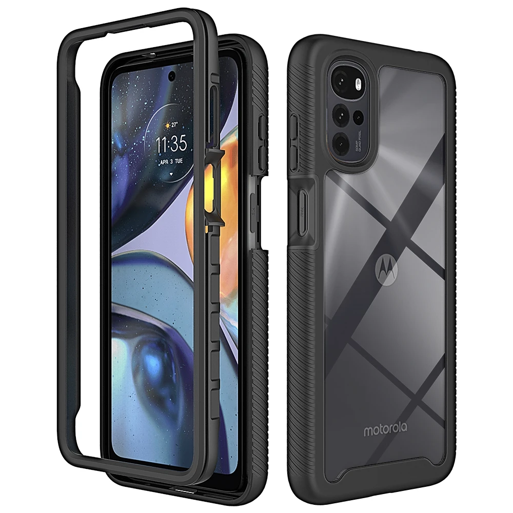 

Capa for Motorla Moto G22 G53 G 62 13 Crystal Case Hard Back Panel Funda Moto E32S G62 G42 G52 82 G23 G13 E32 E13 E 32 S Cover