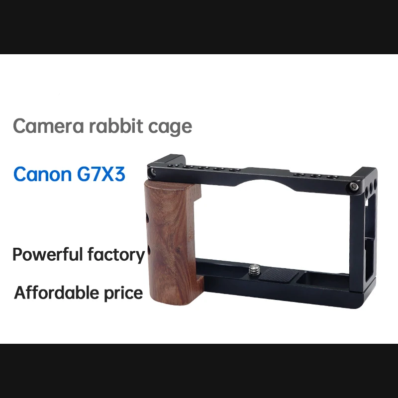 

Camera Rabbit Cage External Light Compensating Microphone VLOG Video Expansion Accessories For Canon G7X3-017