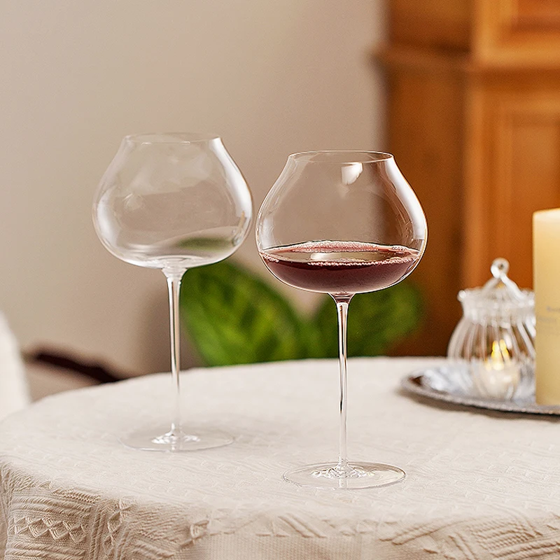 Ultra-thin Hand Blown Red Wine Glasses With Long Stem Lead-Free Crystal  Wine Glass Unique Gift for Wedding,Anniversary Christmas