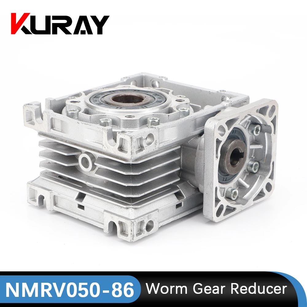 Kuray-서보 모터 NMRV050 기어 박스 웜 기어 감속기 비율 5 :1/100: 1 입력 샤프트 11/14/19mm, cnc용 입력 구멍 25mm