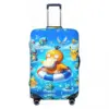 Game Pokemon Psyduck Printed Suitcase Cover Flight Business Elastic Luggage Accesories Protection 2