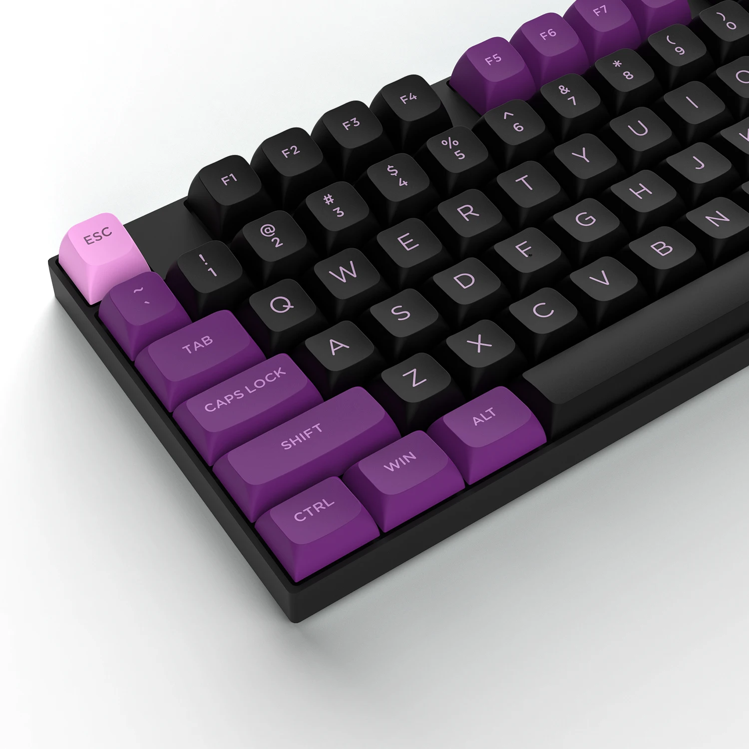 Double-shot Pbt Keycap Preto Roxo Xvx Profile Kit Mulheres Gk61 Anne Pro 75 Teclado Gamer 100 Mecânico Chave 189