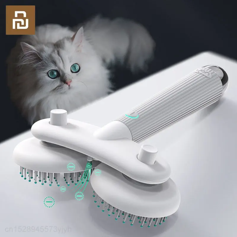 

Youpin Uah Pet Hair Deshedding Comb Grooming Brush Soothing Massage Pet Brush for Dogs and Cats Negative Lons Detangles Tools