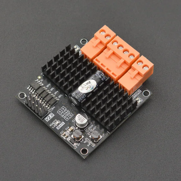 

Dual channel DC motor drive board -12A voltage range 6.5-37V