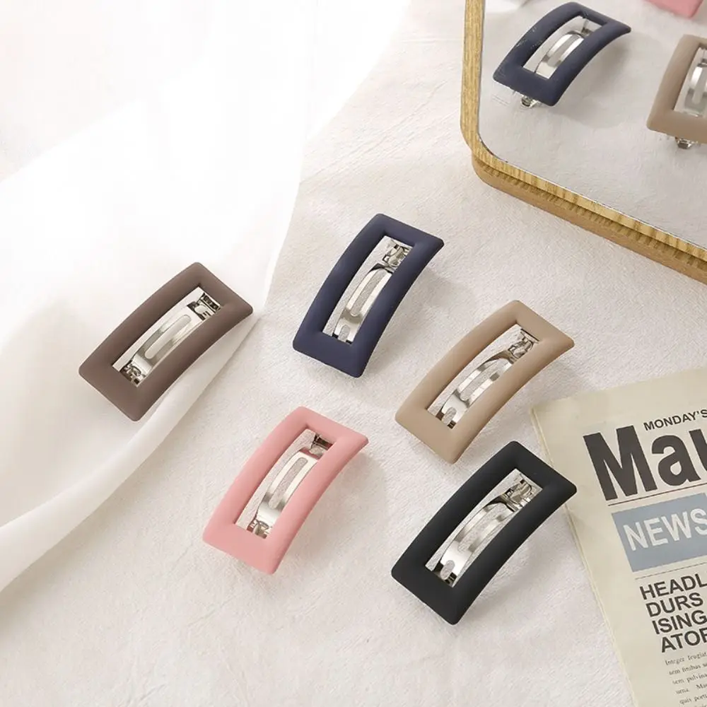 Neue koreanische matte Frühling Haars pange Klaue elegante Haar griffe Pferdes chwanz halter Haars pangen für Frauen Mädchen Haarnadeln Haarschmuck – Detail 4
