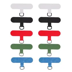 Colorful Detachable Phone Lanyard with Metal Ring Clip and Tether Tab (10Pcs Nylon Mixed)